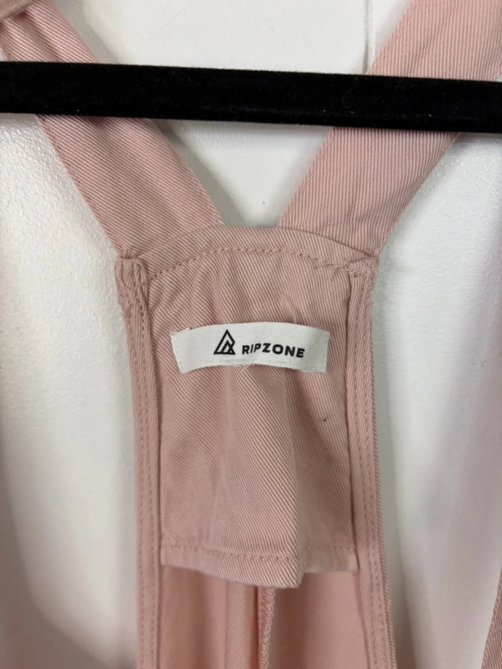 Ripzone Overalls Romper Jumpsuit Pink Tie Strap Pockets Shorts Womens Size XL - Picture 4 of 9